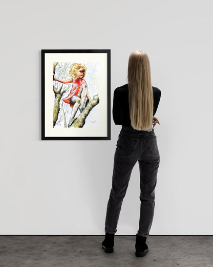 Pretty Dresses & Scuffed Knees - Childhood Memory Illustration Art Print