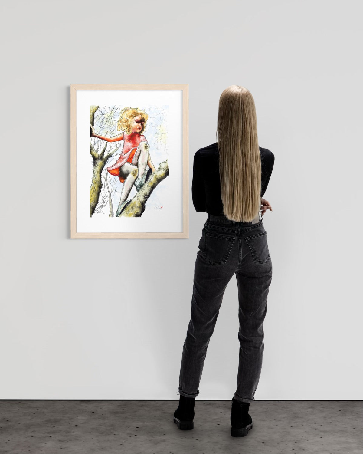 Pretty Dresses & Scuffed Knees - Childhood Memory Illustration Art Print