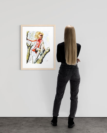 Pretty Dresses & Scuffed Knees - Childhood Memory Illustration Art Print