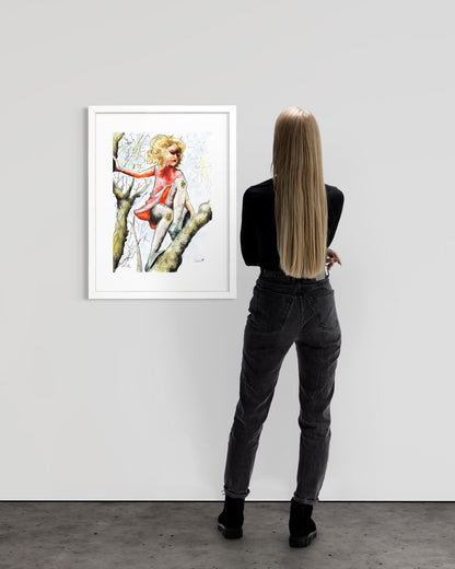Pretty Dresses & Scuffed Knees - Childhood Memory Illustration Art Print