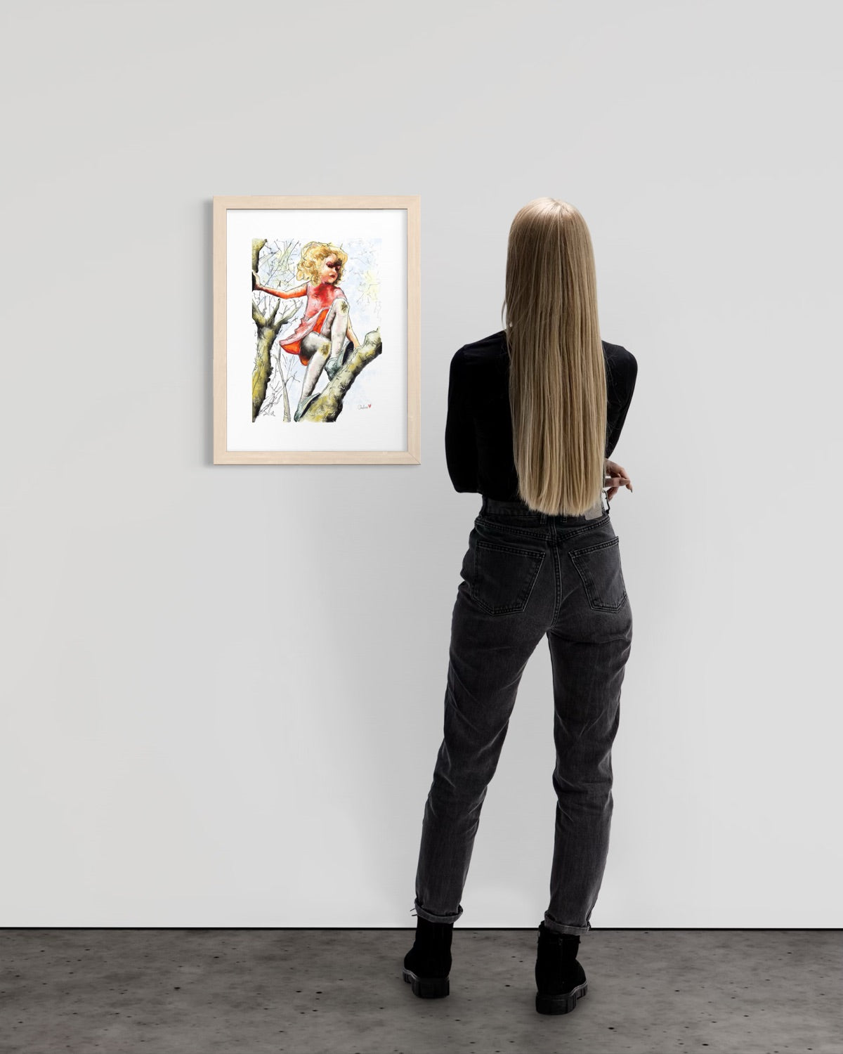 Pretty Dresses & Scuffed Knees - Childhood Memory Illustration Art Print