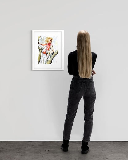 Pretty Dresses & Scuffed Knees - Childhood Memory Illustration Art Print
