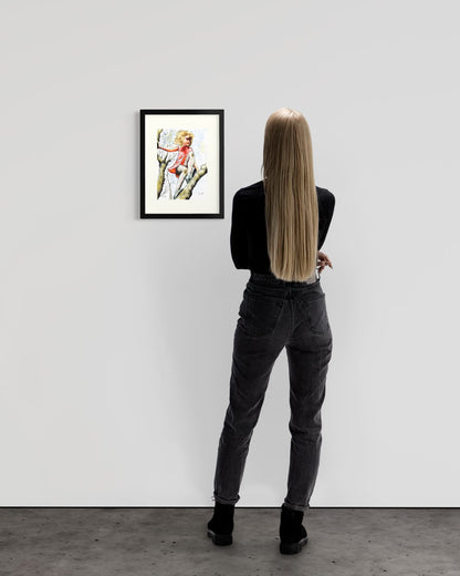 Pretty Dresses & Scuffed Knees - Childhood Memory Illustration Art Print