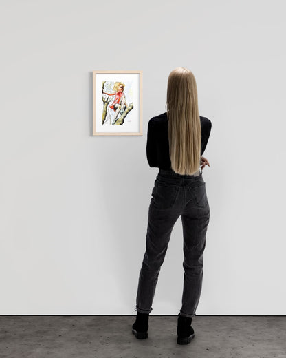 Pretty Dresses & Scuffed Knees - Childhood Memory Illustration Art Print