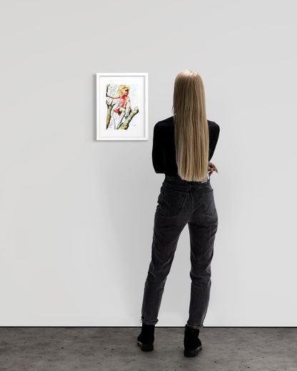 Pretty Dresses & Scuffed Knees - Childhood Memory Illustration Art Print